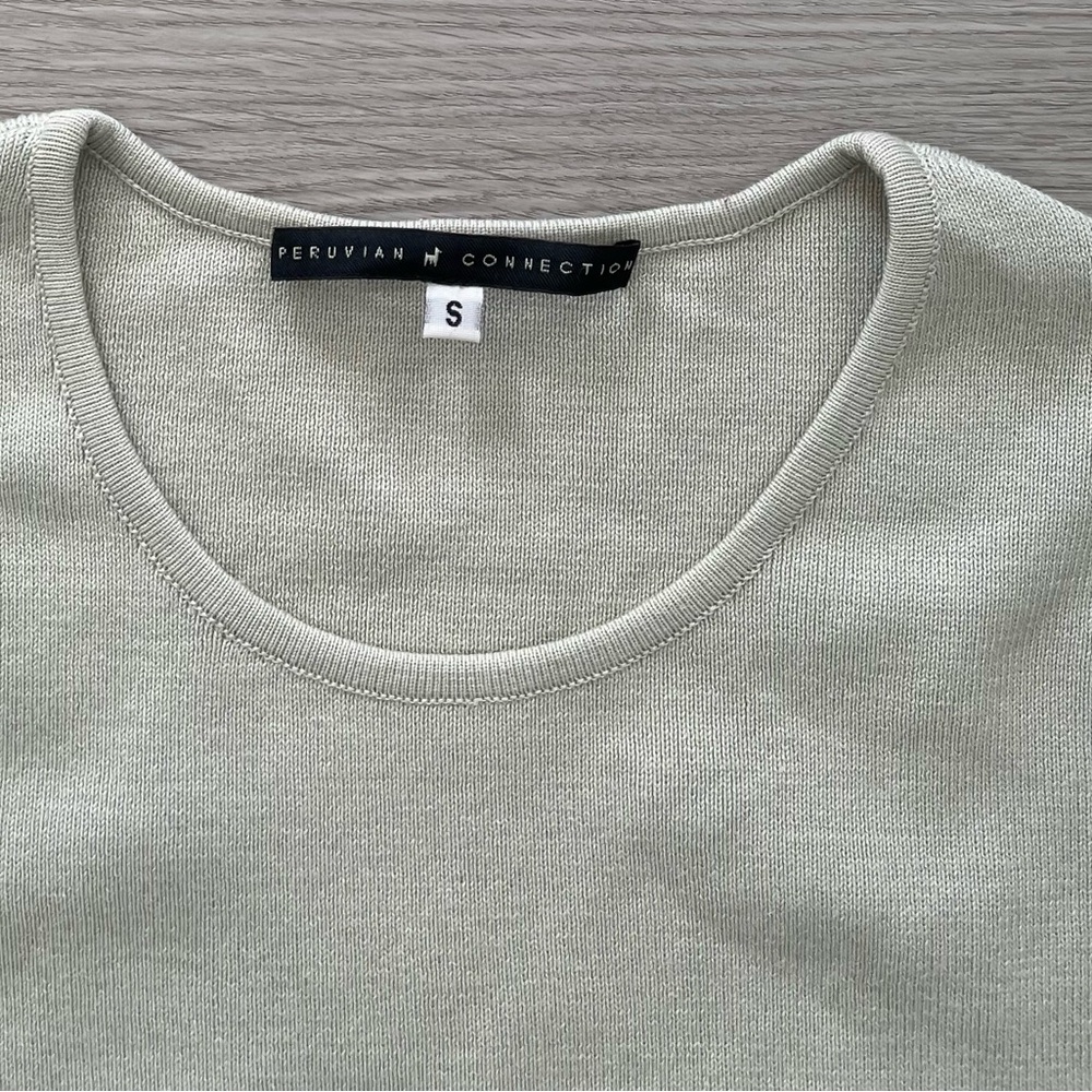 Peruvian Connection Women’s Long Sleeve Top Pima Cotton Size Small S - Picture 2 of 4